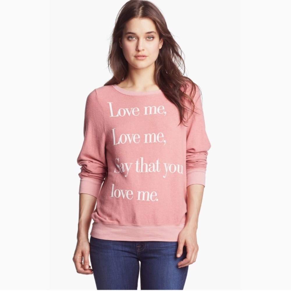 EUC Wildfox Love Me Jumper BBJ XS